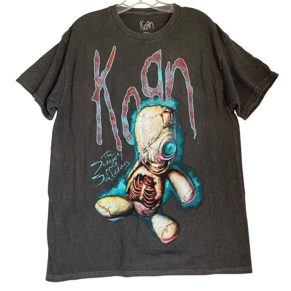 Official KORN T-shirt Unisex Adult M Gray Graphic The Serenity Of Suffering - Picture 1 of 6